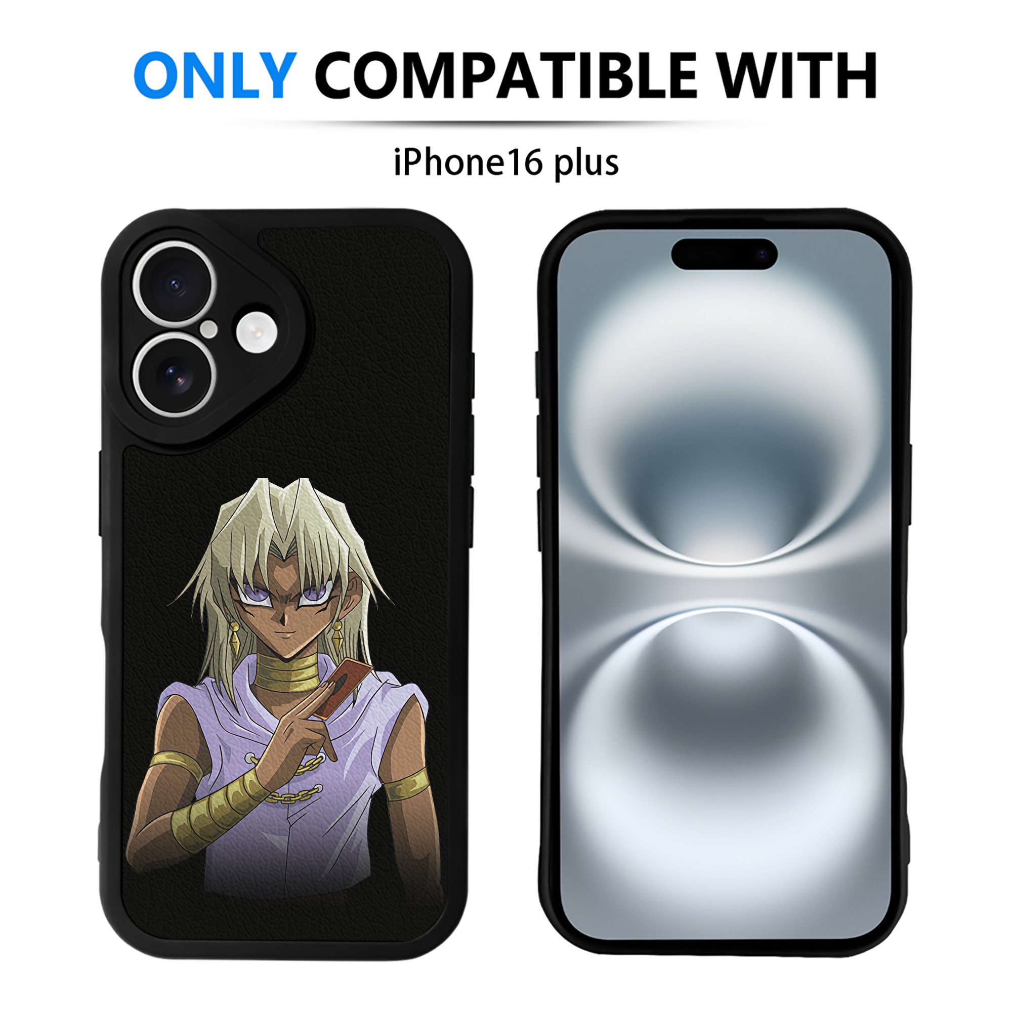 遊☆戯☆王 Yu-Gi-Oh! 【iPhone 16シリーズ対応】シリコンスマホケース（レザー調） 材質：シリコン